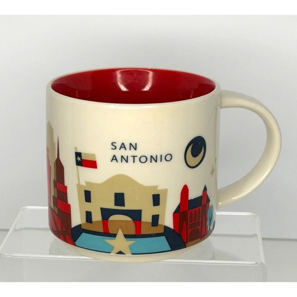Starbucks San Antonio You Are Here Series Collection 14oz Coffee Tea Mug Cup